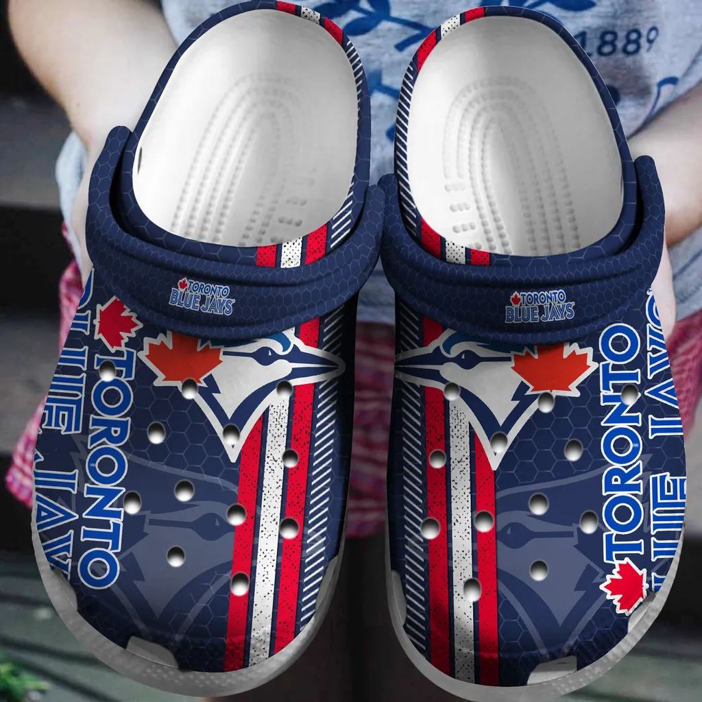 Hot Mlb Team Toronto Blue Jays Navy Crocs Clog