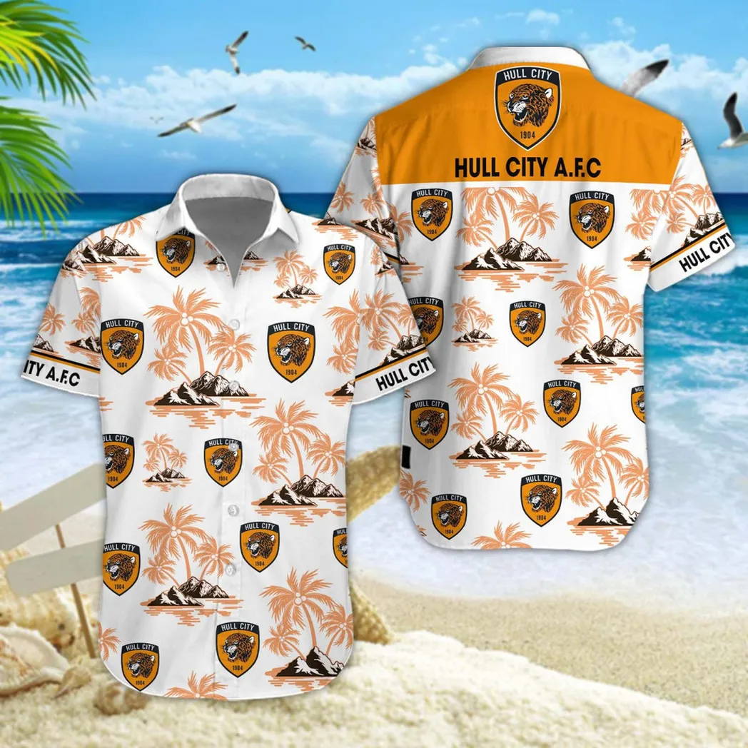 Hull City Hawaiian Shirt Style Classic Oversized Hawaiian