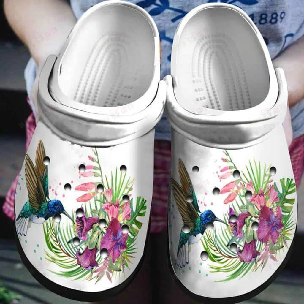 Hummingbird Crocs Classic Clogs