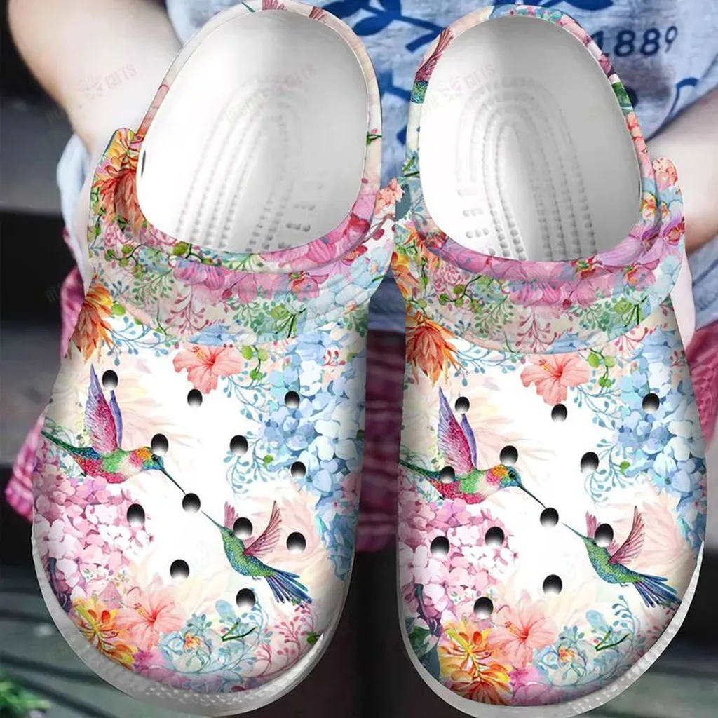 Hummingbird Floral Hummingbird Crocs Classic Clogs