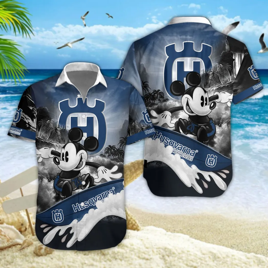 Husqvarna Hawaiian Shirt Style Classic Oversized Hawaiian