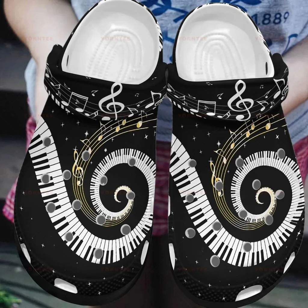 I Love Music 4 Gift For Lover Rubber Crocs Clog