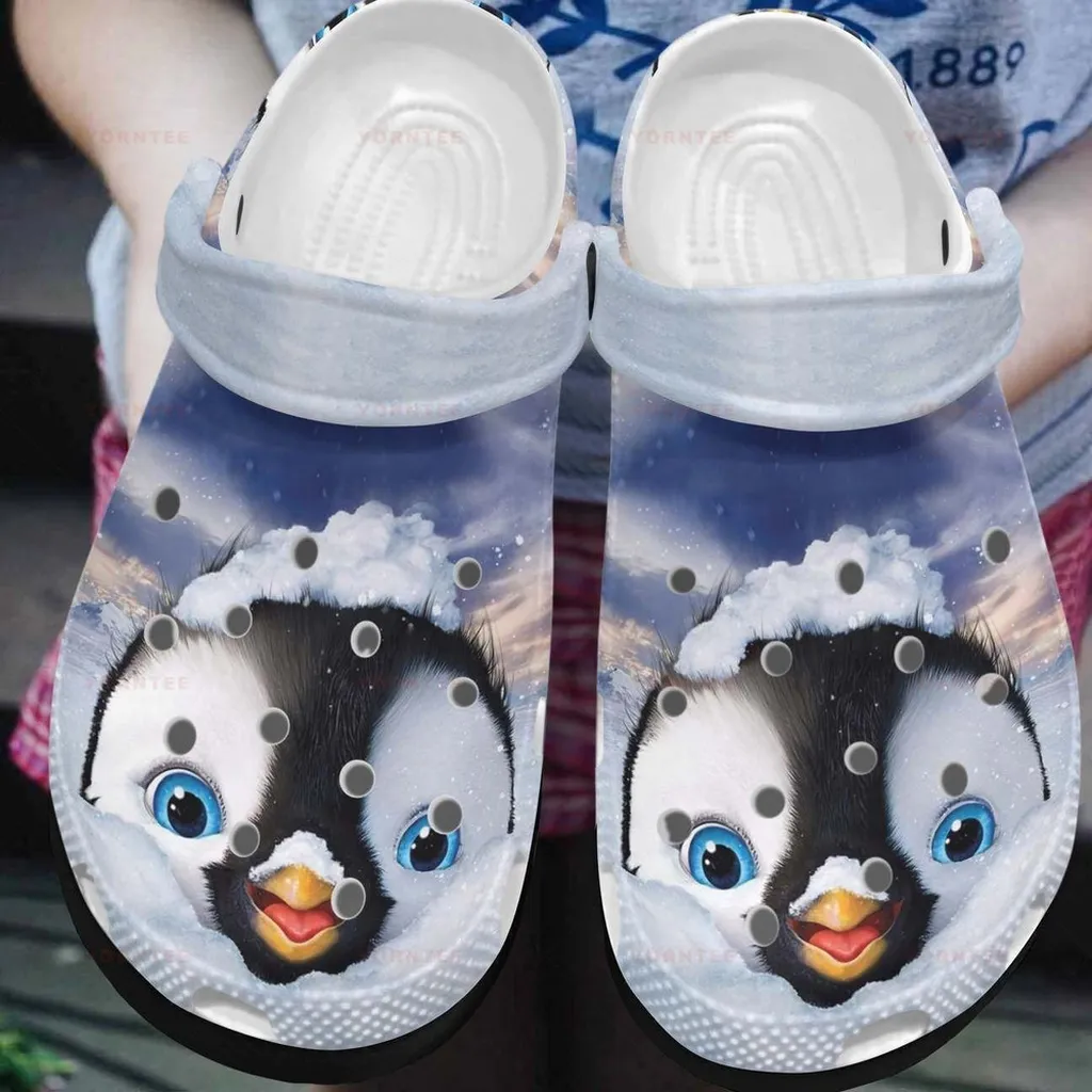 I Love Penguin Style For Men And Women Gift For Fan Classic Water Rubber Crocs Clog