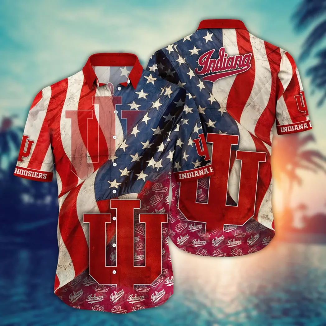 Indiana Hoosiers NCAA Flower Aloha Hawaiian Shirt, Summer Football Shirts VPHWA2451154104