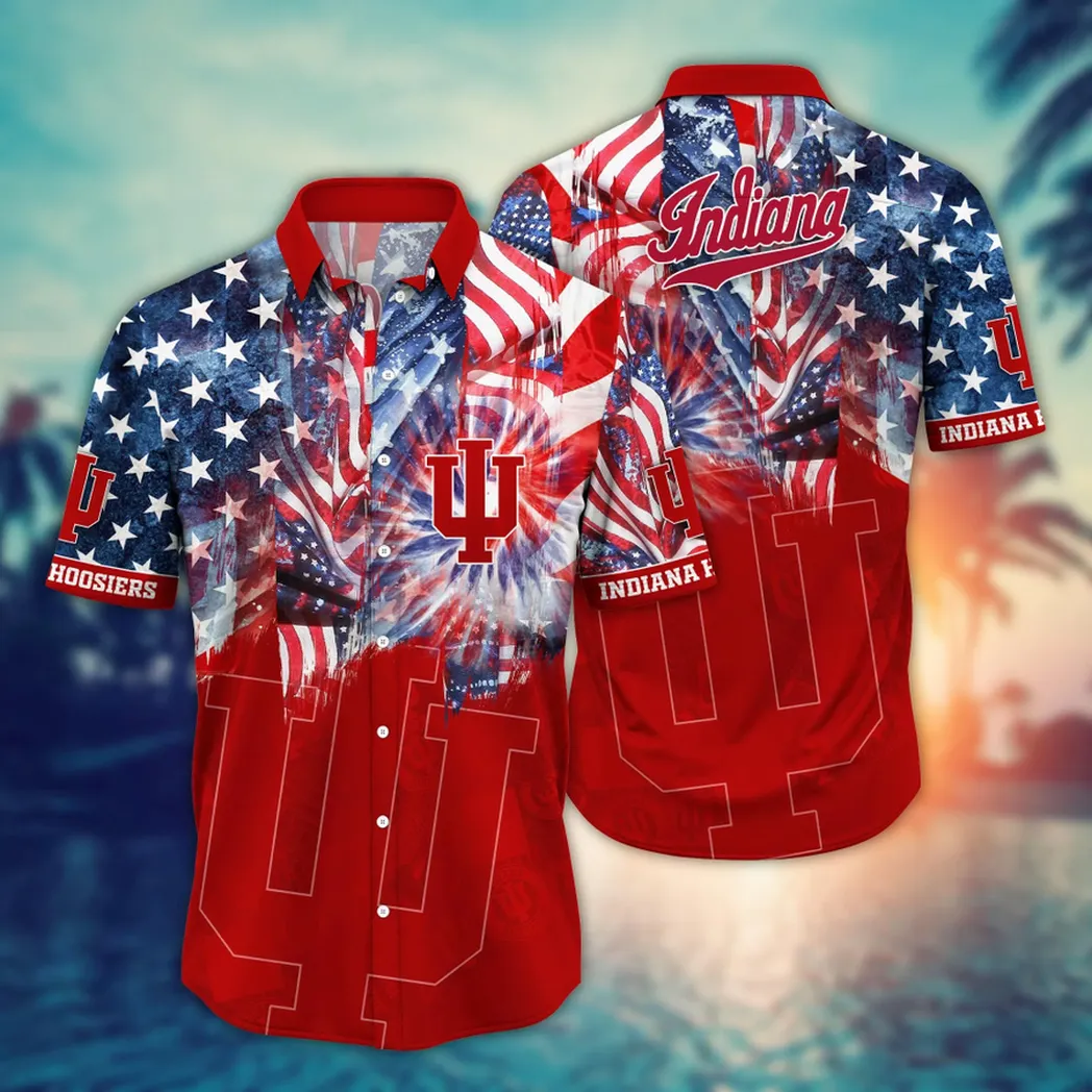 Indiana Hoosiers NCAA Flower Aloha Hawaiian Shirt, Summer Football Shirts VPHWA2451154305