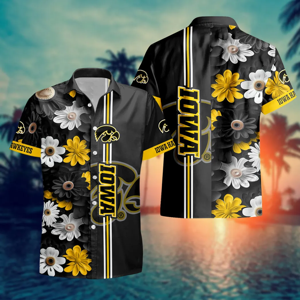 Iowa Hawkeyes NCAA Flower Aloha Hawaiian Shirt, Summer Football Shirts VPHWA2451153201