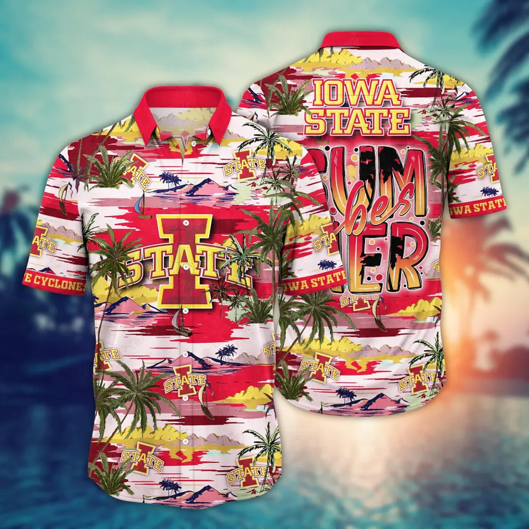 Iowa State Cyclones NCAA Flower Aloha Hawaiian Shirt, Summer Football Shirts VPHWA2451154053