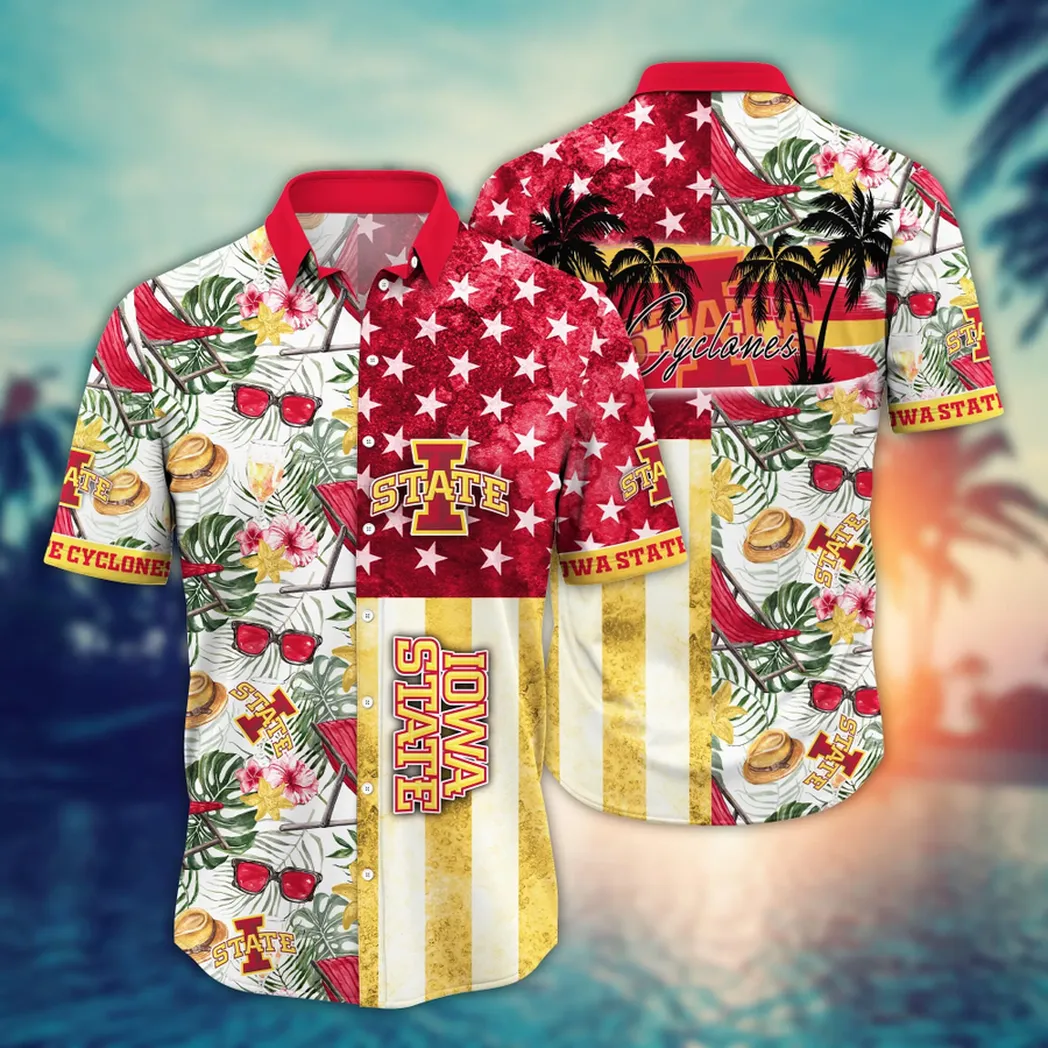 Iowa State Cyclones NCAA Flower Aloha Hawaiian Shirt, Summer Football Shirts VPHWA2451154153