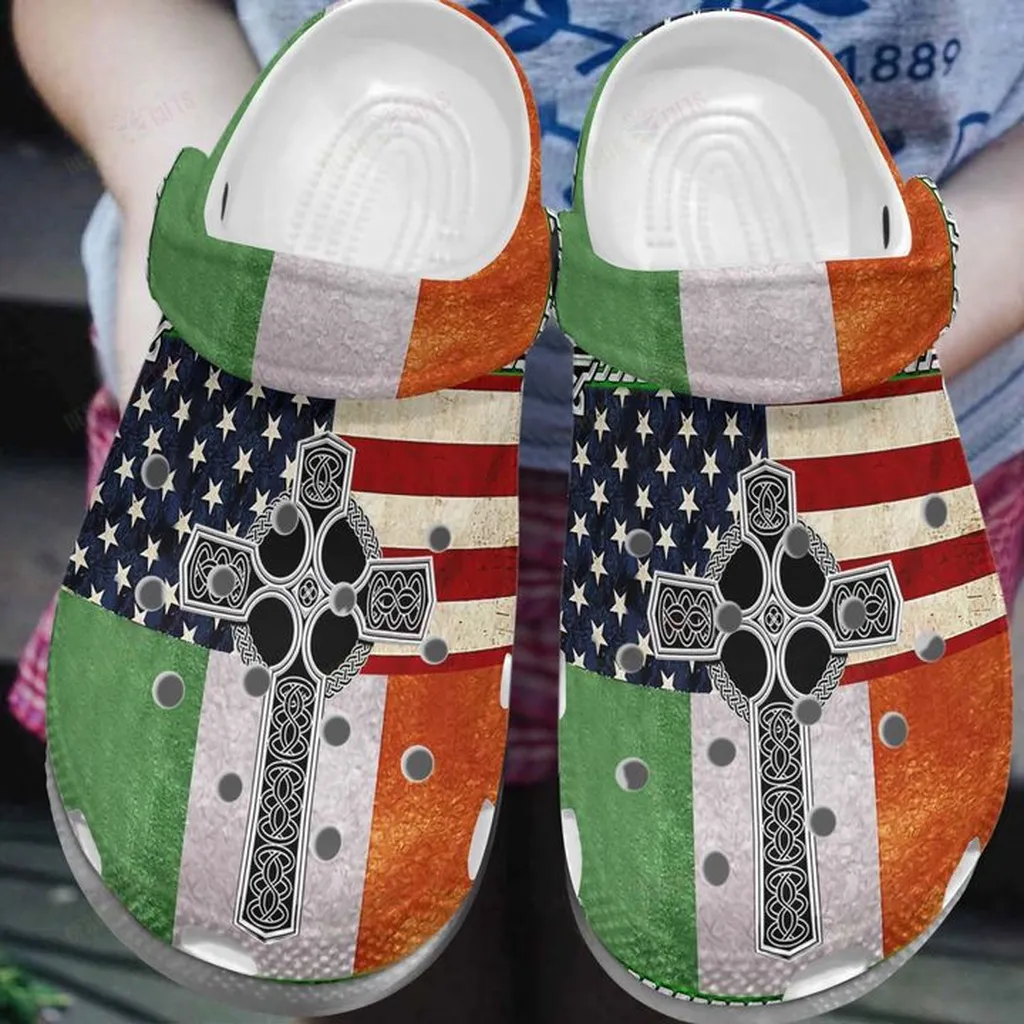 Irish Flag Crocs Classic Clogs