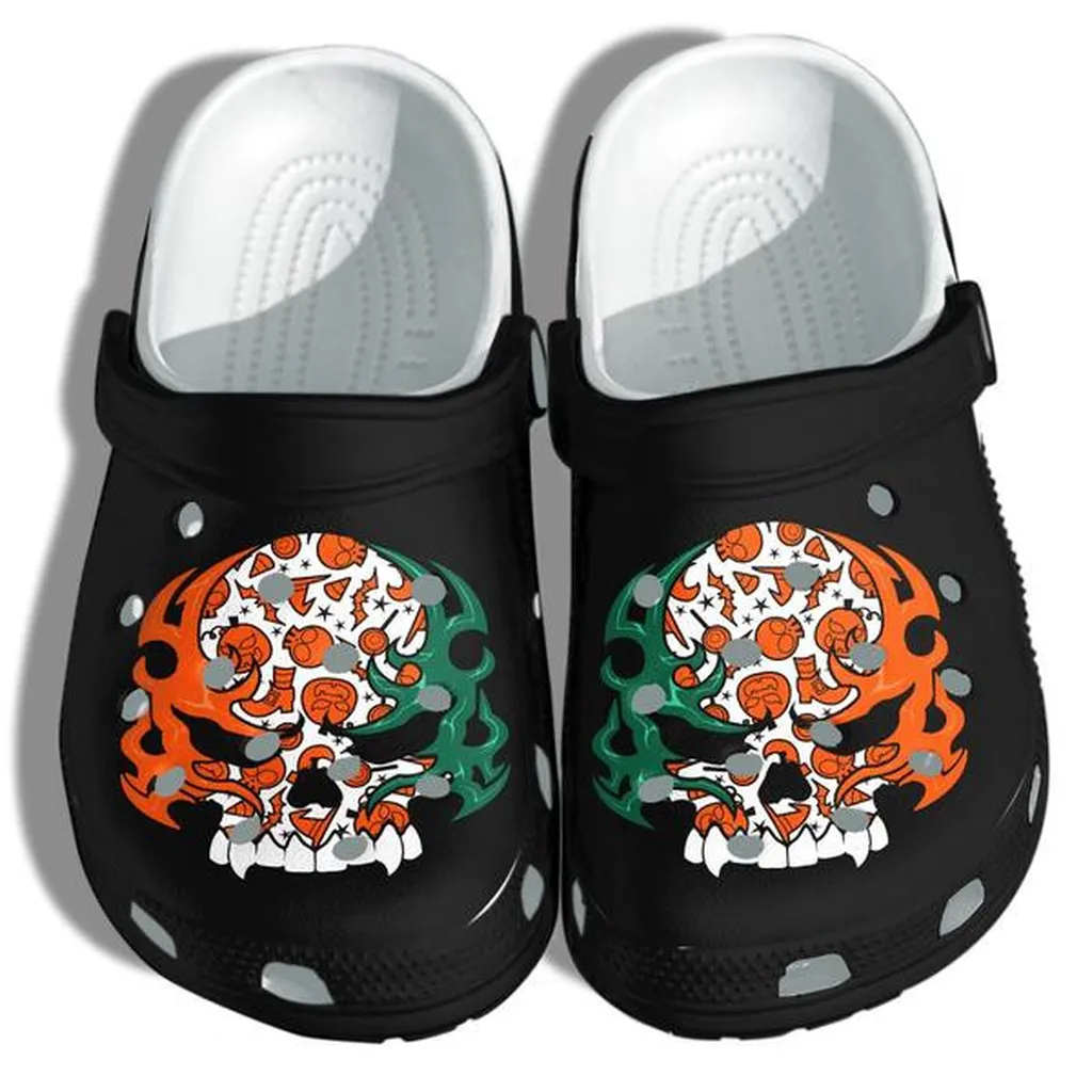 Irish Skulls Halloween Crocs Clog