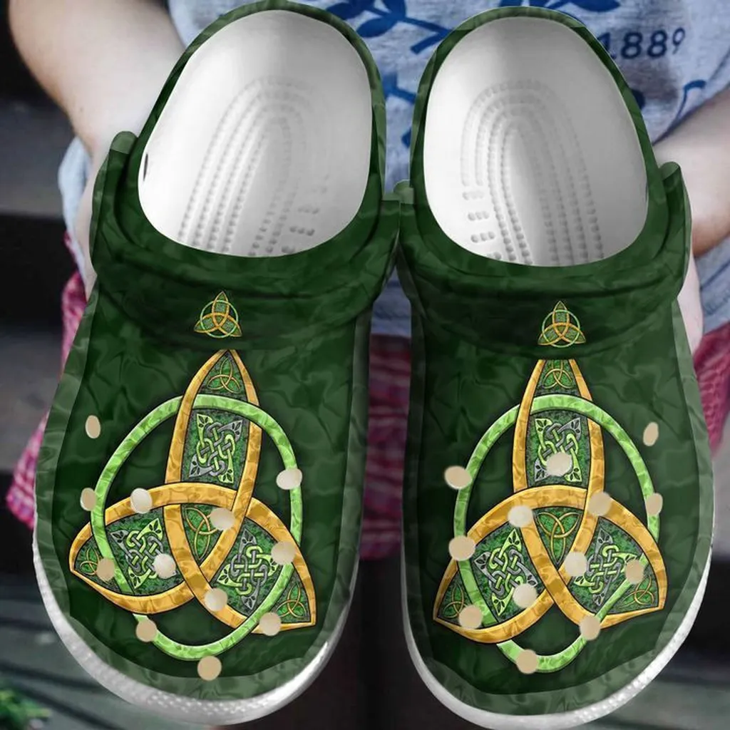 Irish Trinity Symbol Crocs Classic Clogs