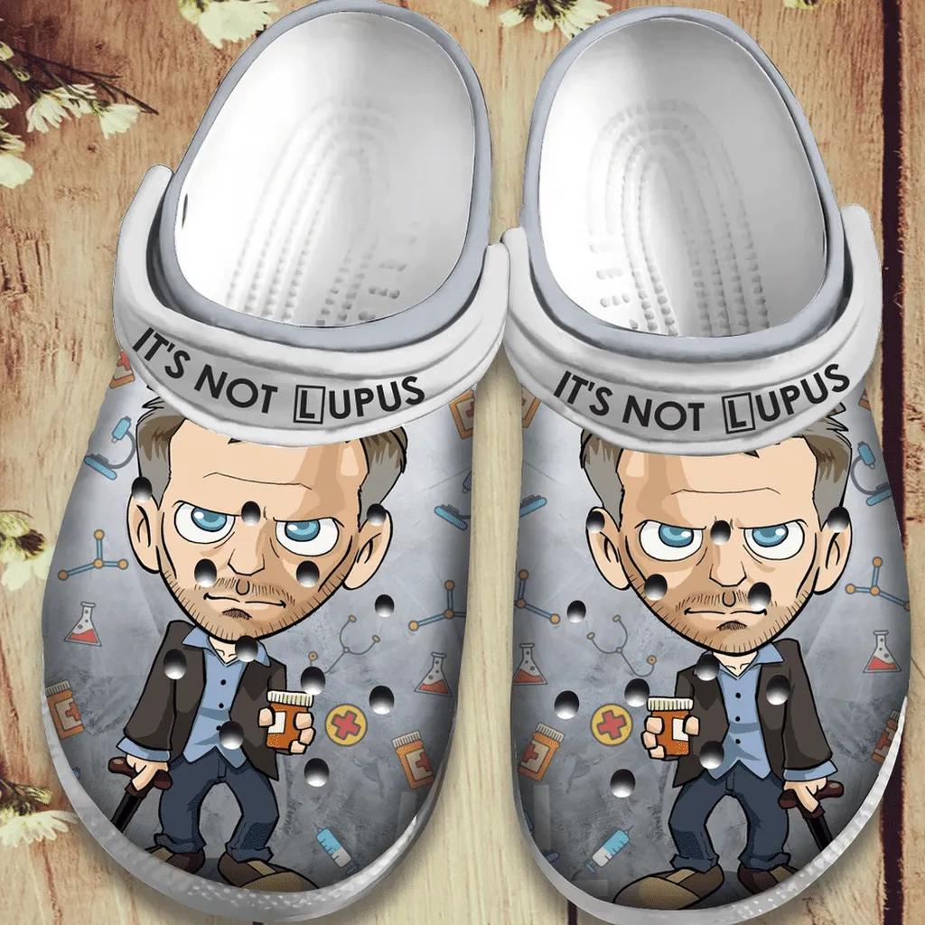 Its Not Lupus Chibi Gift For Lover Rubber Crocs Clog