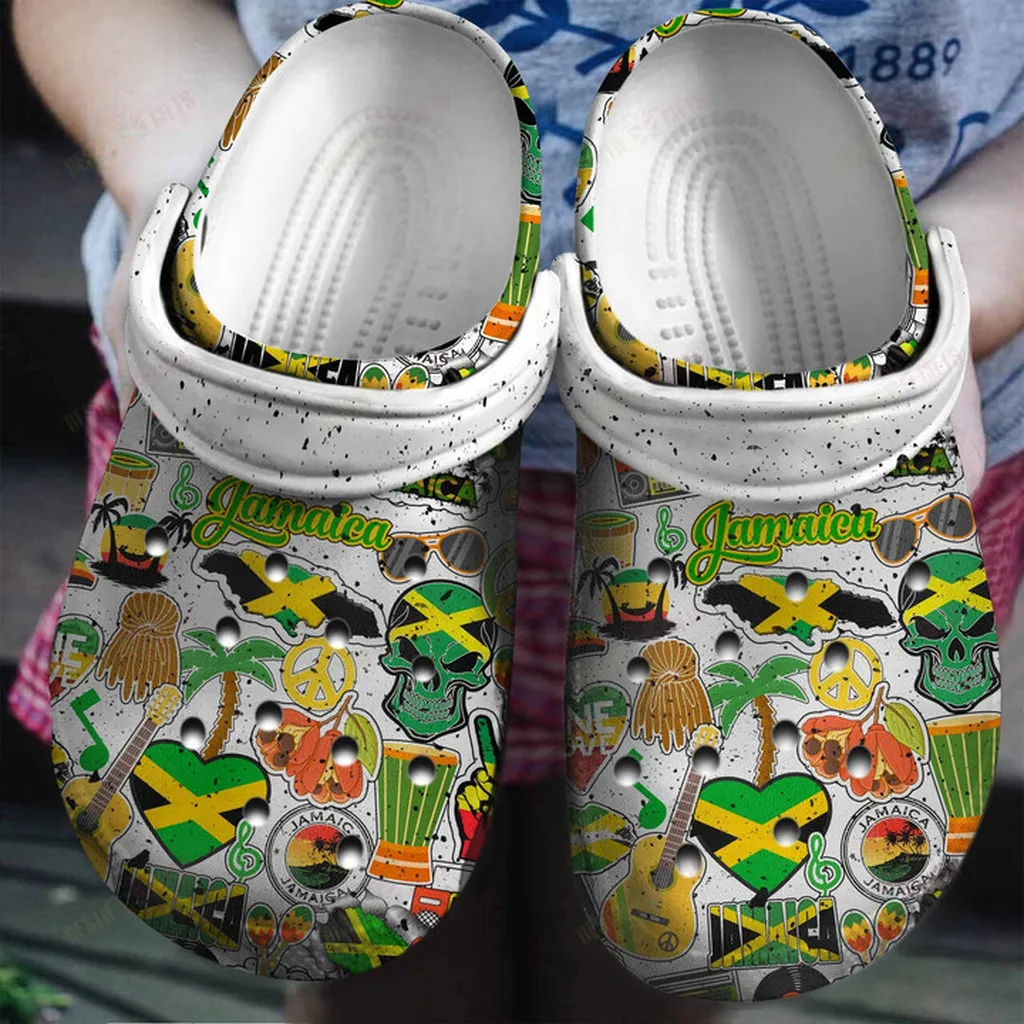 Jamaican Symbol Crocs Classic Clogs