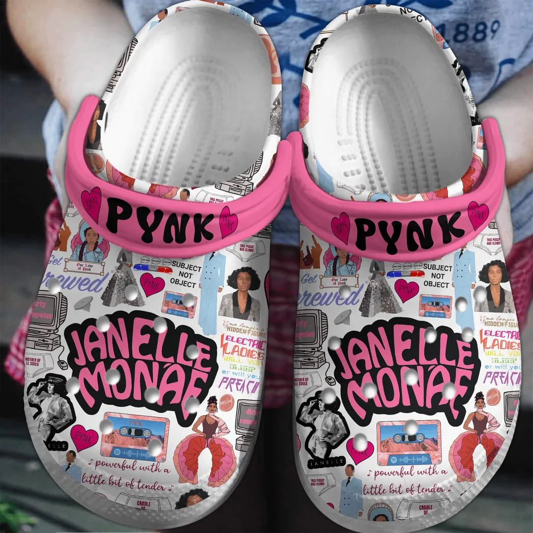 Janelle Monae Music Crocs Clogs