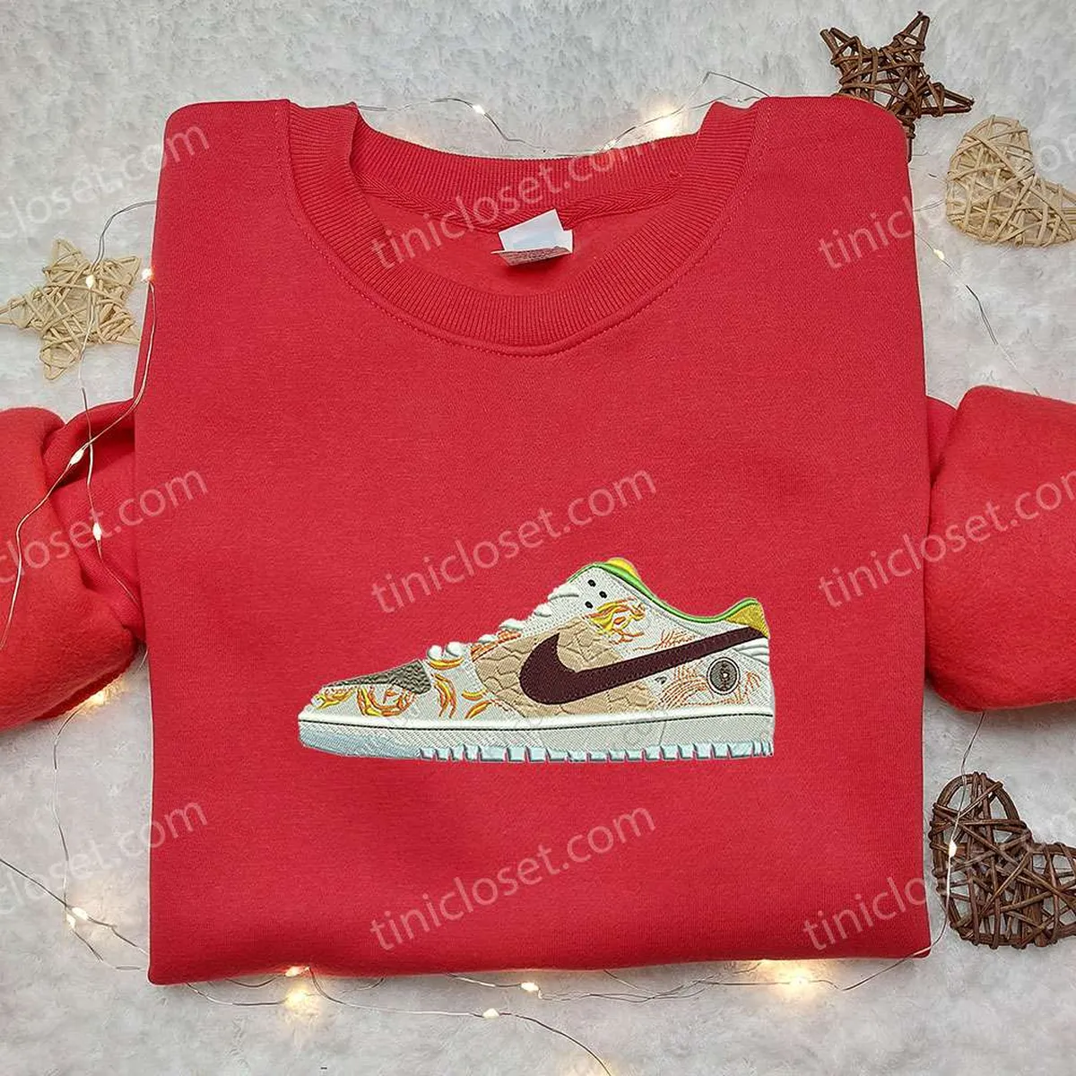 Jason Deng x Dunk Low Pro SB ?treet Hawker x Nike Embroidered Sweatshirt, Nike Inspired Embroidered Shirt, Best Gift for Family