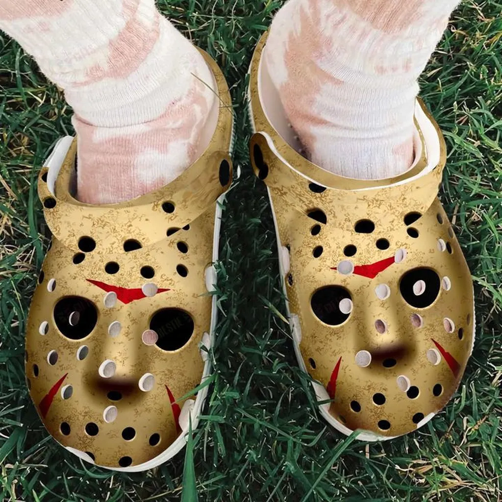 Jason Mask Crocs, Personalized Crocs Classic Clogs