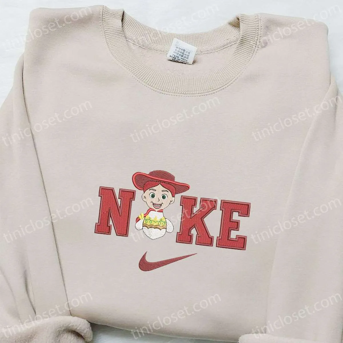 Jessie x Nike Embroidered Shirt, Disney Pixar Toys Story Embroidered Hoodie, Best Gifts For Family