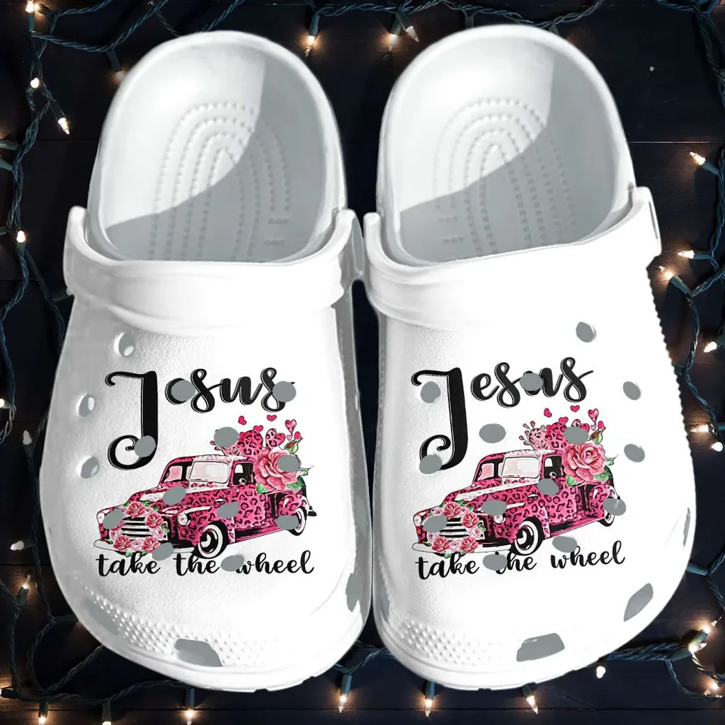 Jesus Take The Wheel Gift For Fan Classic Water Rubber Crocs Clog