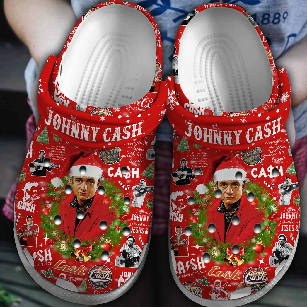 Johnny Cash Music Crocs Clogs