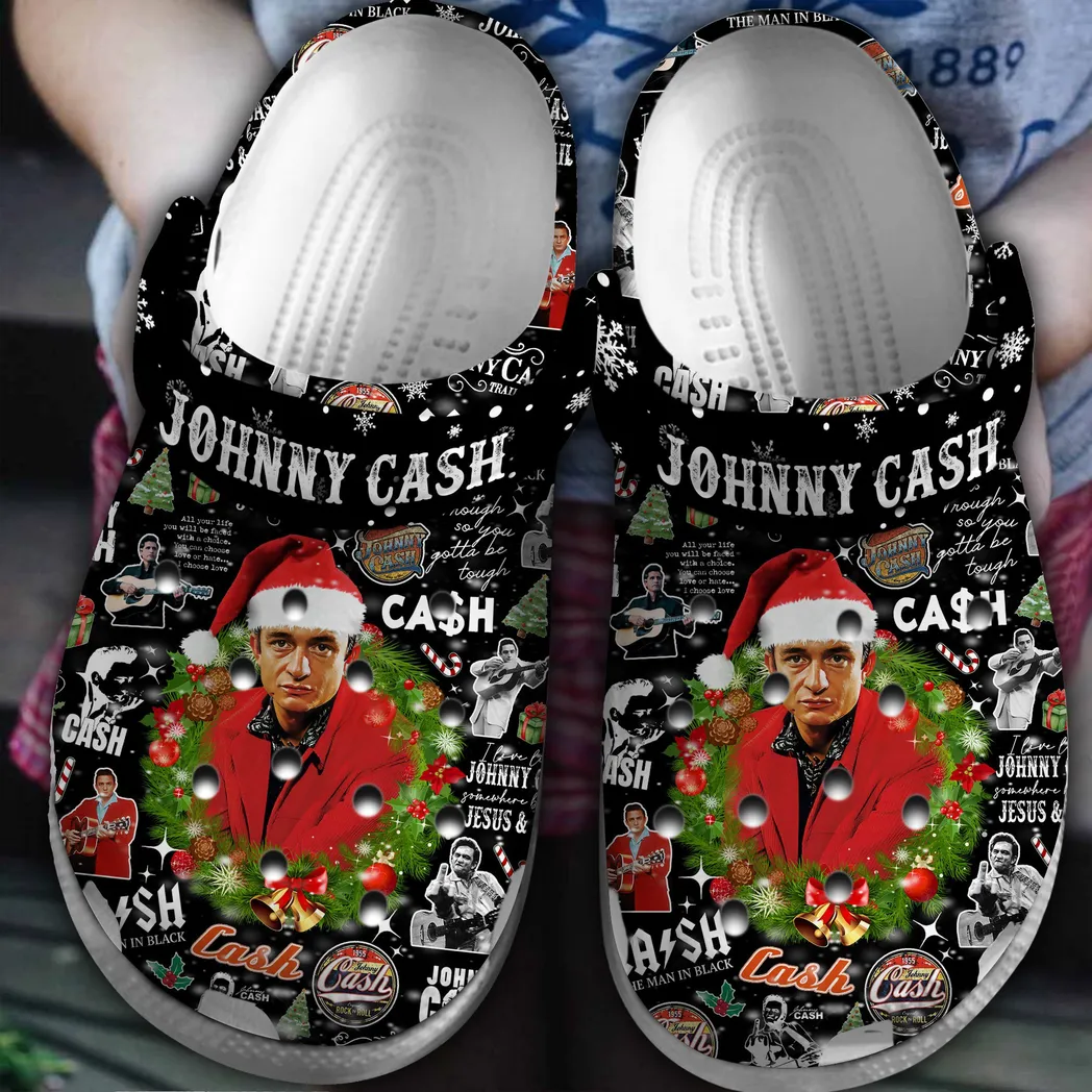 Johnny Cash Music Crocs Clogs