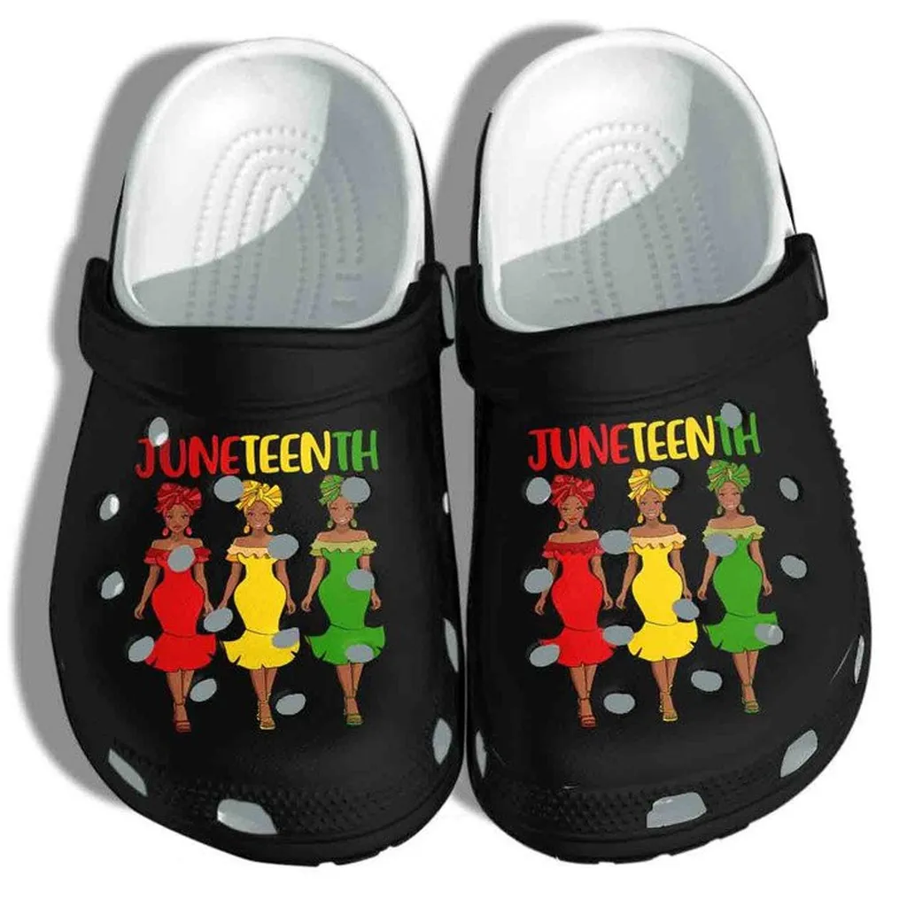 Juneteenth Melanin Custom Crocs Classic Clogs