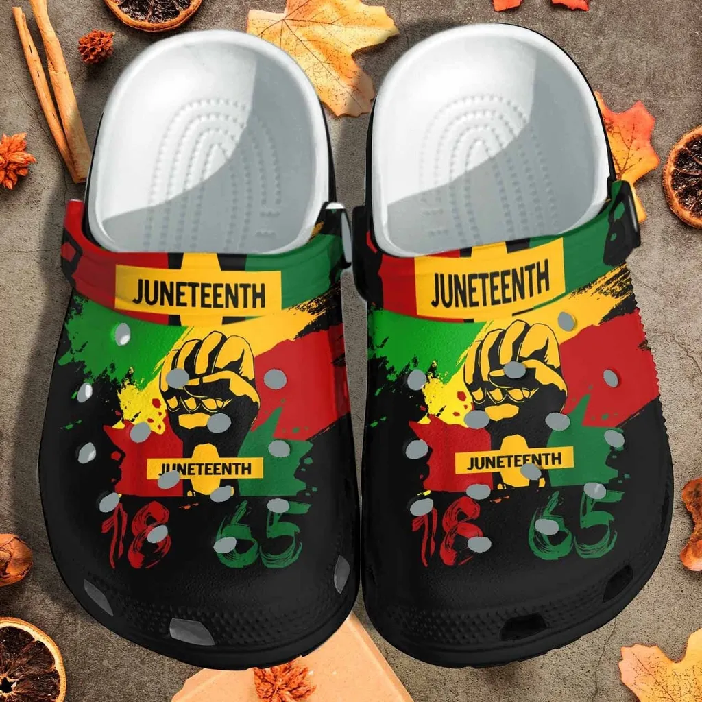 Juneteenth Right Hand Africa Crocs