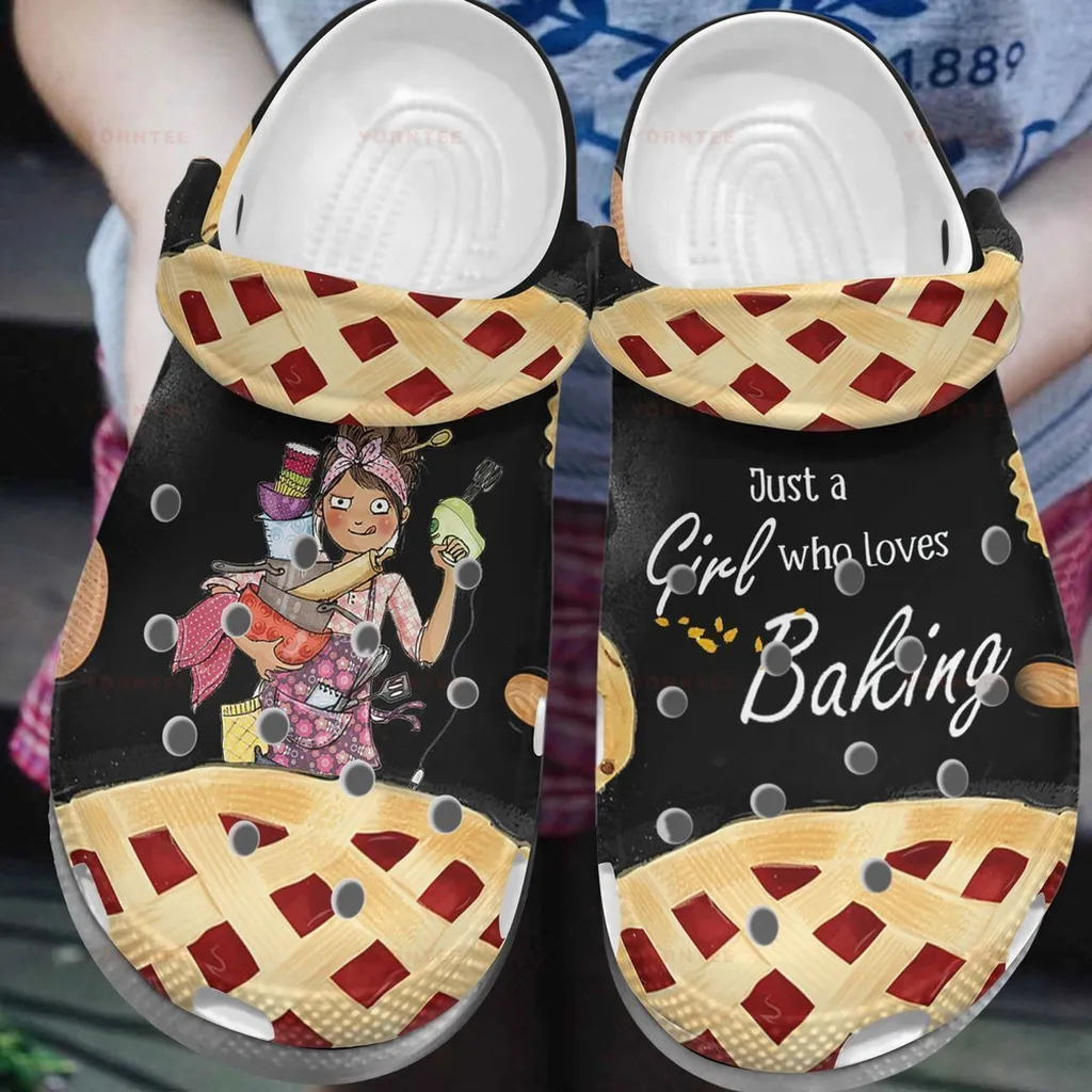 Just A Girl For Baking Gift For Lover Rubber Crocs Clog