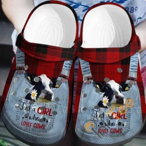 Just A Girl Who Loves Cows Farmer Clogs