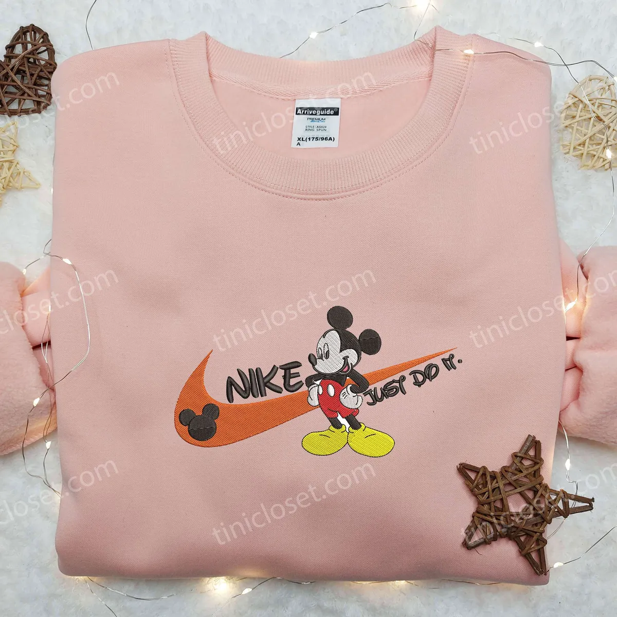 Just do it Nike Mickey Mouse Embroidered Shirt, Nike Inspired Embroidered Hoodie, Disney Shirt for Family