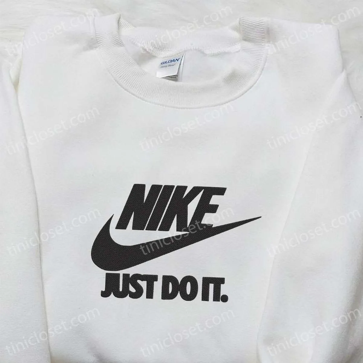 Just Do It x Nike Embroidered Sweatshirt, Nike Inspired Embroidered Shirt, The Best Gift