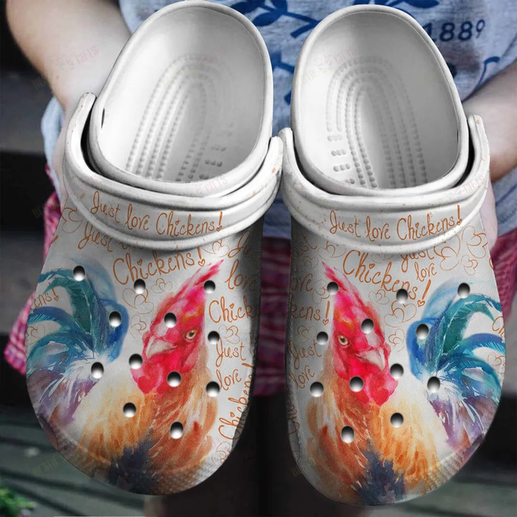 Just Love Chickens Crocs Classic Clogs