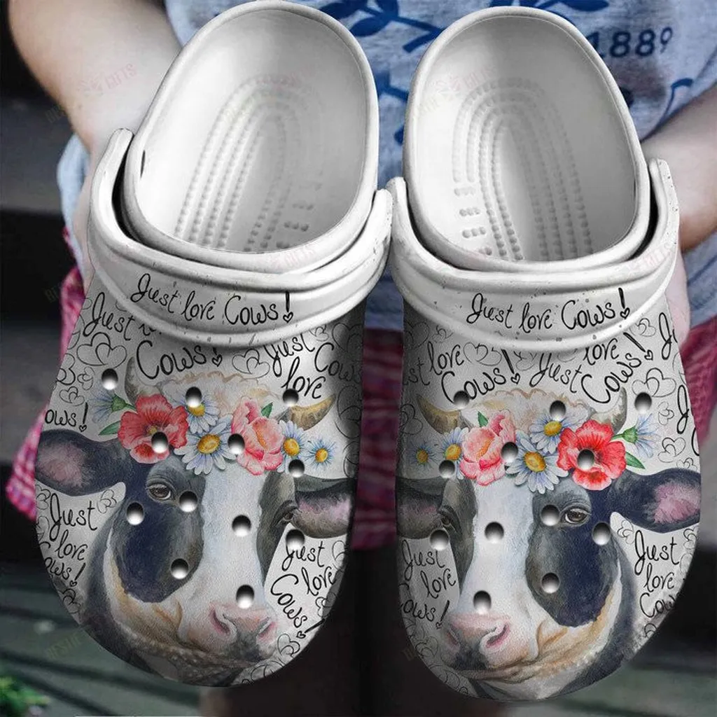 Just Love Cows Crocs Classic Clogs