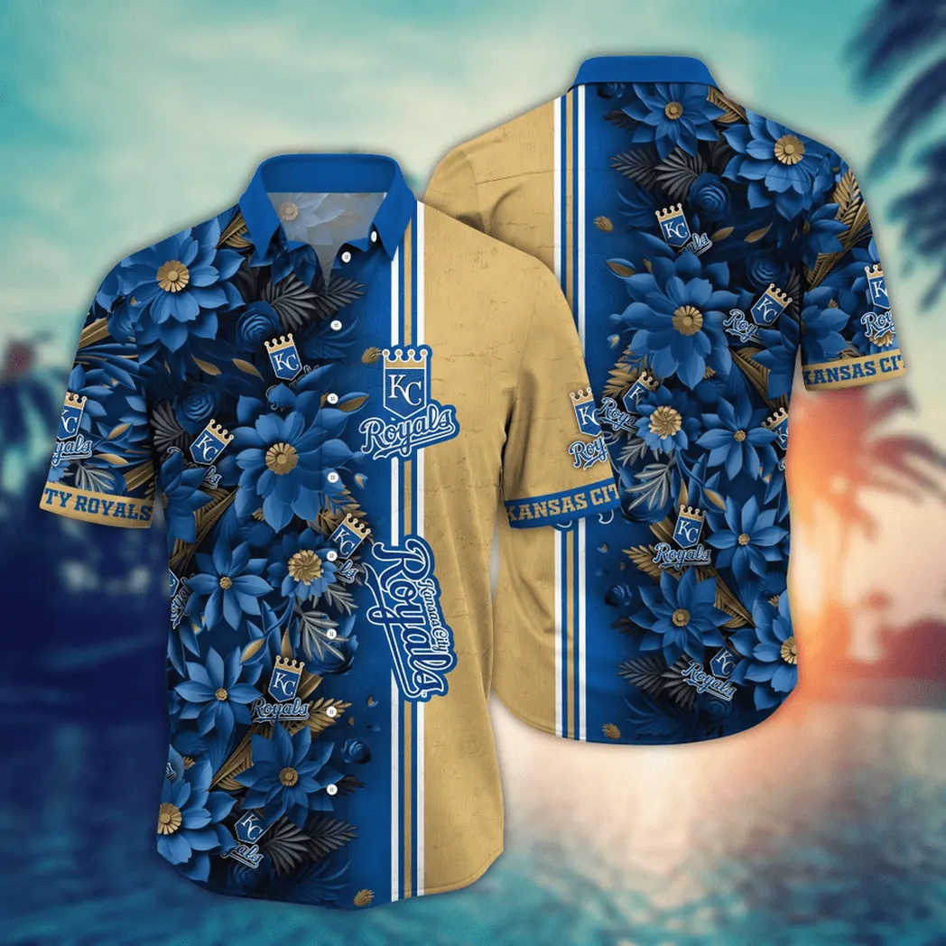 Kansas City Royals MLB Flower Aloha Hawaiian Shirt, Custom Summer Football Shirts VPHWA2451153248