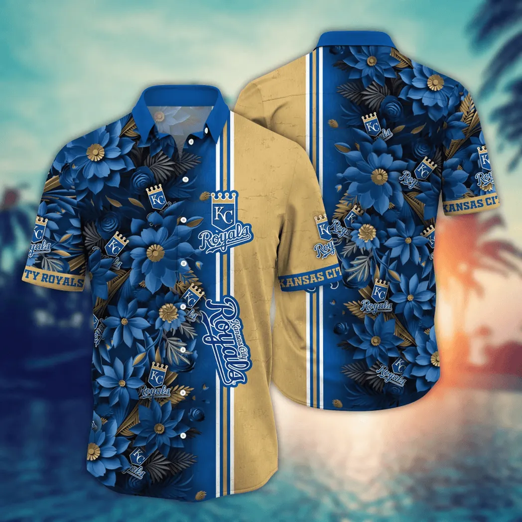 Kansas City Royals MLB Flower Aloha Hawaiian Shirt, Custom Summer Football Shirts VPHWA2451154925