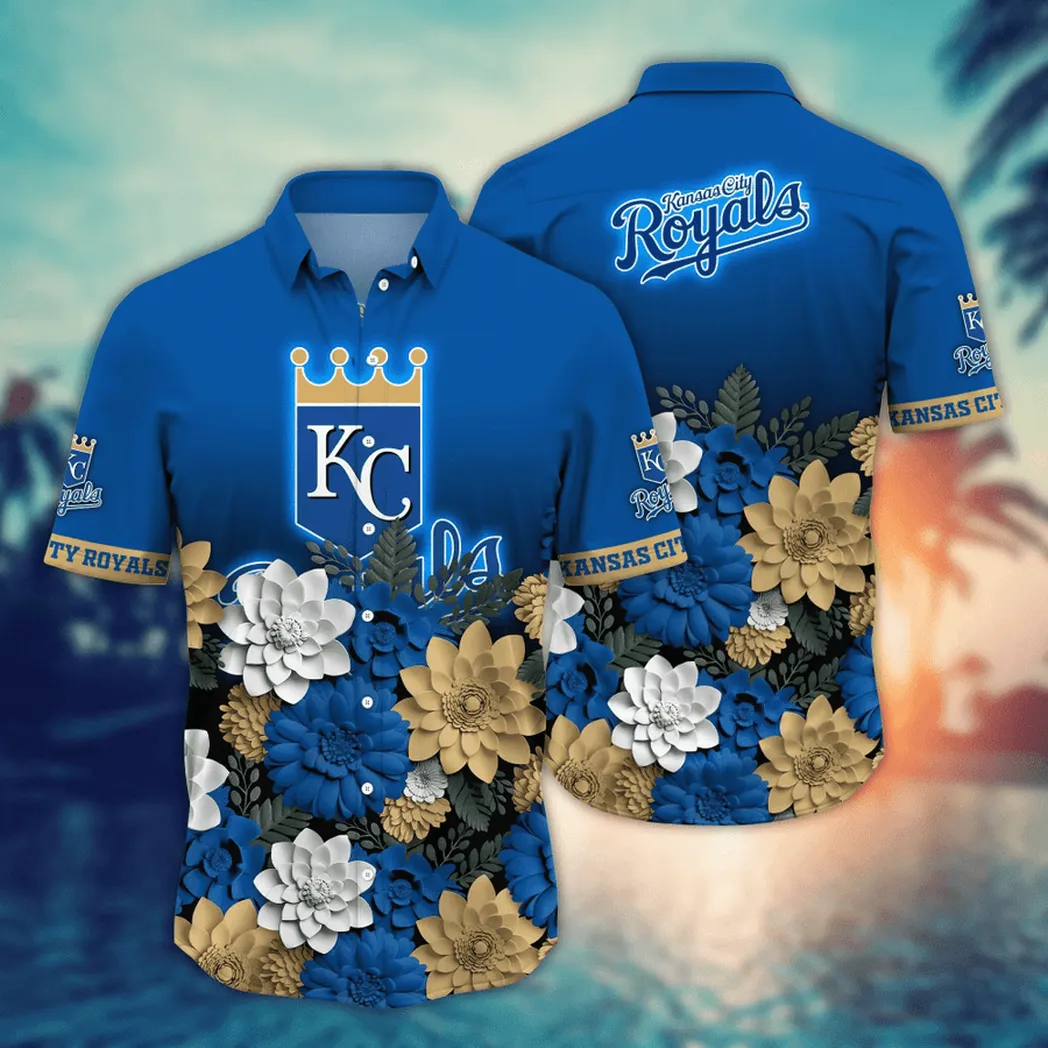 Kansas City Royals MLB Flower Aloha Hawaiian Shirt, Summer Football Shirts VPHWA2451154830