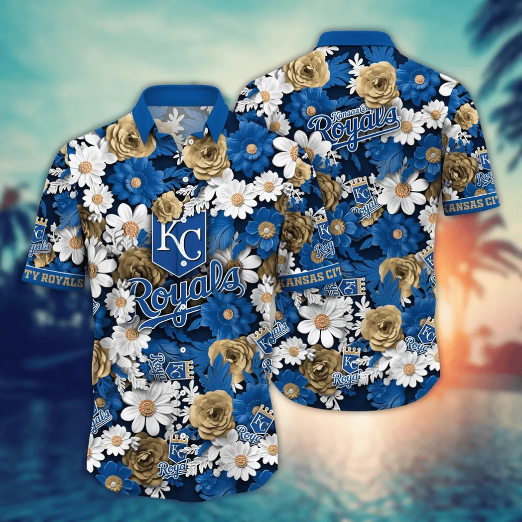 Kansas City Royals MLB Flower Aloha Hawaiian Shirt, Summer Football Shirts VPHWA2451155029