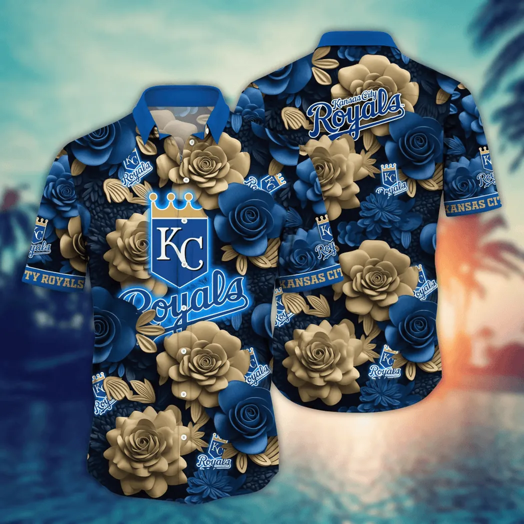 Kansas City Royals MLB Flower Aloha Hawaiian Shirt, Summer Football Shirts VPHWA2451155051