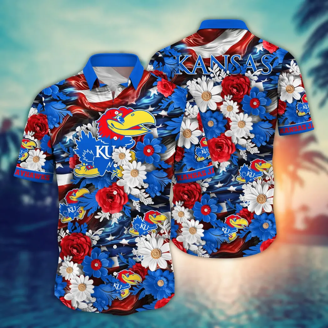 Kansas Jayhawks NCAA Aloha Hawaiian Shirt, Summer VPHWA2451153319