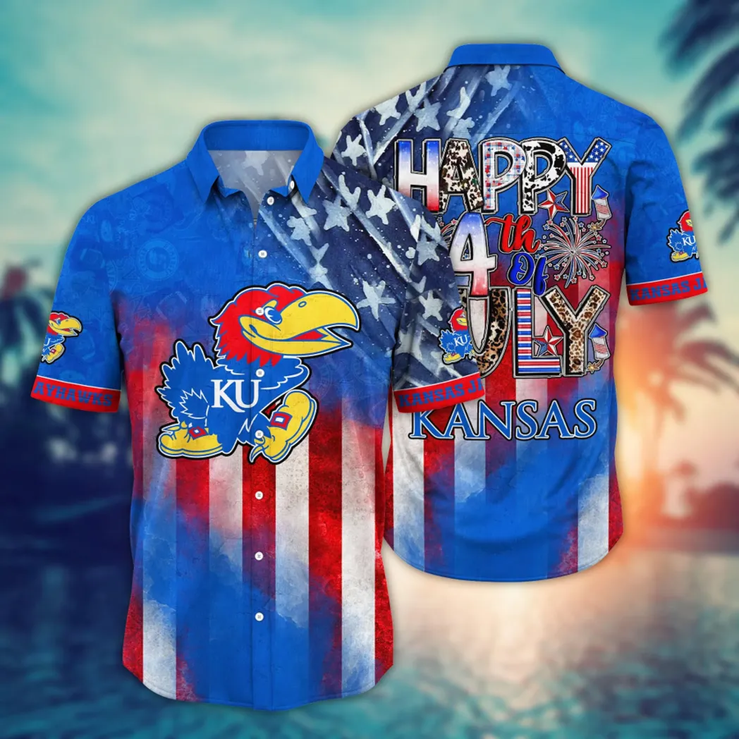 Kansas Jayhawks NCAA Aloha Hawaiian Shirt, Summer VPHWA2451153538