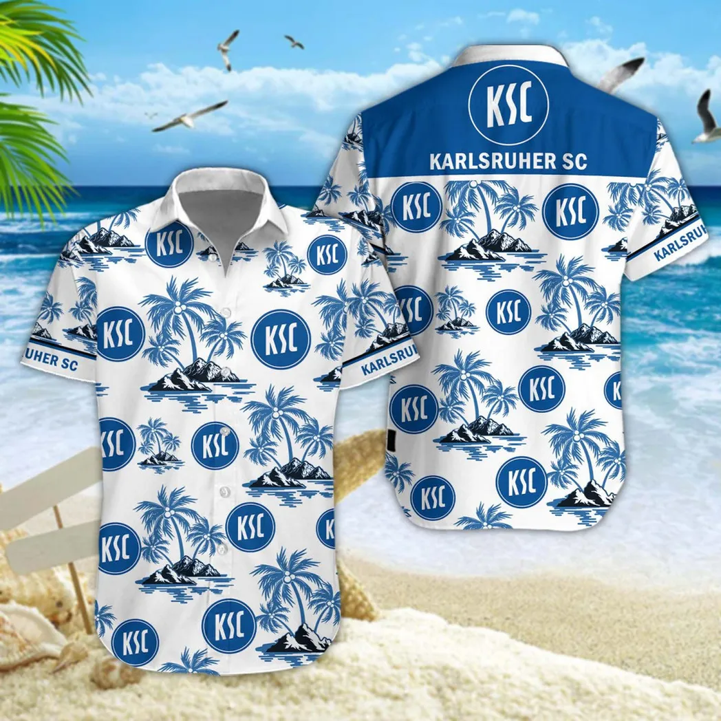 Karlsruher SC Hawaiian Shirt Style Classic Oversized Hawaiian, Unisex Hawaiian Shirt