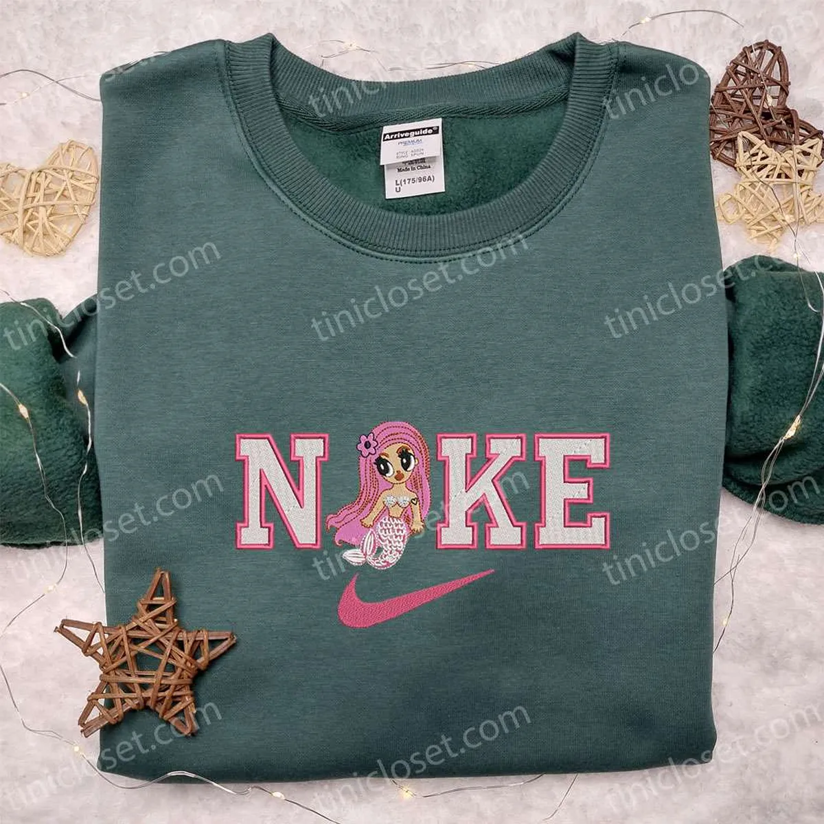 Karol G Mermaid Bichota Season x Nike Embroidered Shirt, Nike Inspired Embroidered Hoodie, Best Gifts For Family