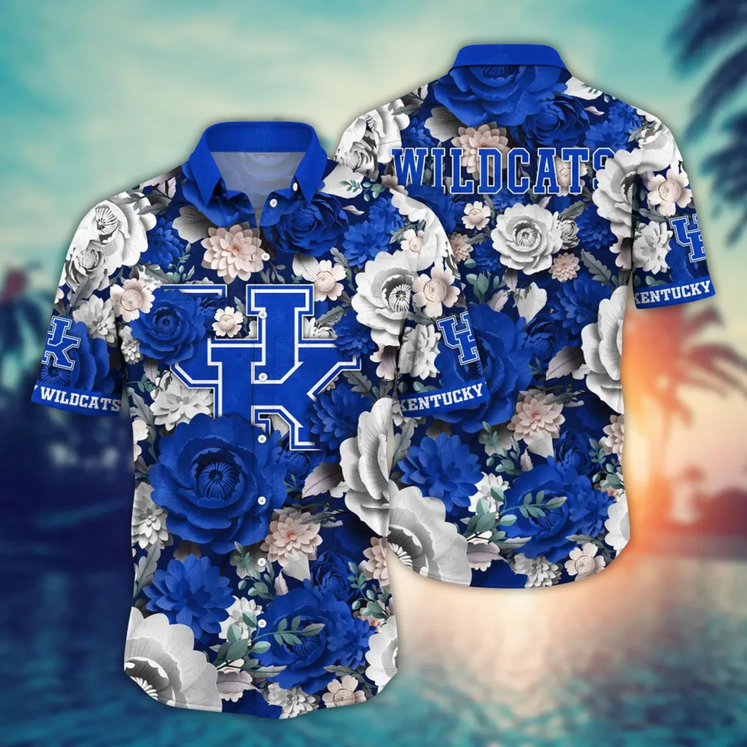 Kentucky Wildcats NCAA Flower Aloha Hawaiian Shirt, Custom Summer Football Shirts VPHWA2451153700