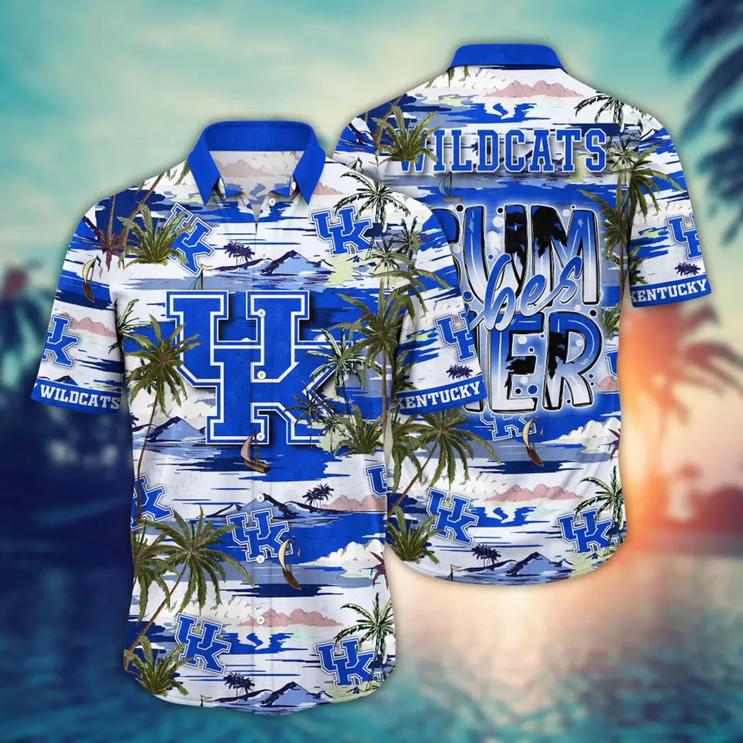 Kentucky Wildcats NCAA Flower Aloha Hawaiian Shirt, Summer Football Shirts VPHWA2451154026