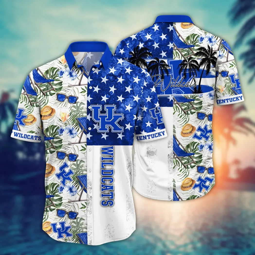 Kentucky Wildcats NCAA Flower Aloha Hawaiian Shirt, Summer Football Shirts VPHWA2451154151