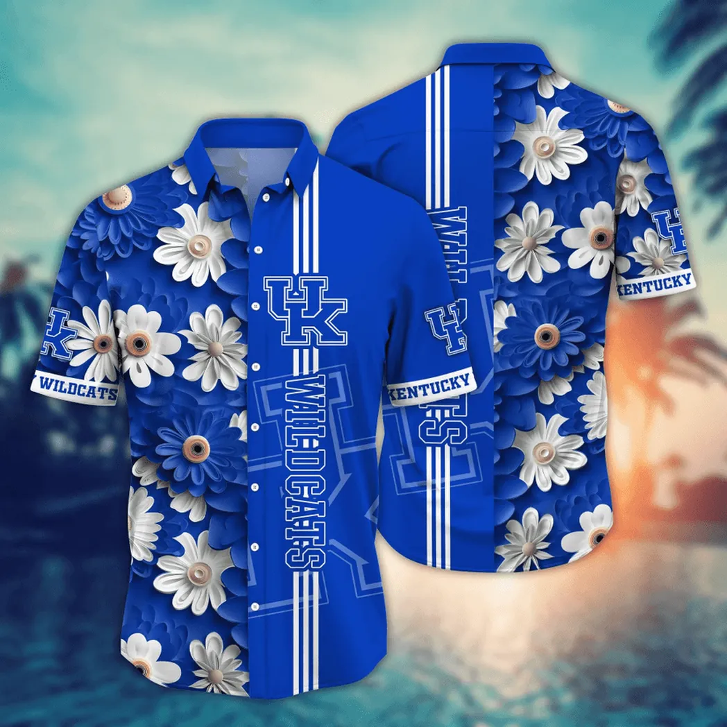 Kentucky Wildcats, Style Hot Trending Summer NCAA Flower Aloha Hawaiian Shirt, Summer Football Shirts VPHWA2451155149