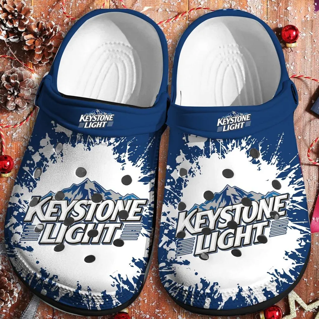 Keystone Light Beer Drinking Crocs Crocband Clog