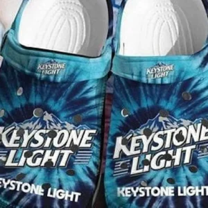 Keystone Light Tie Dye Clogs