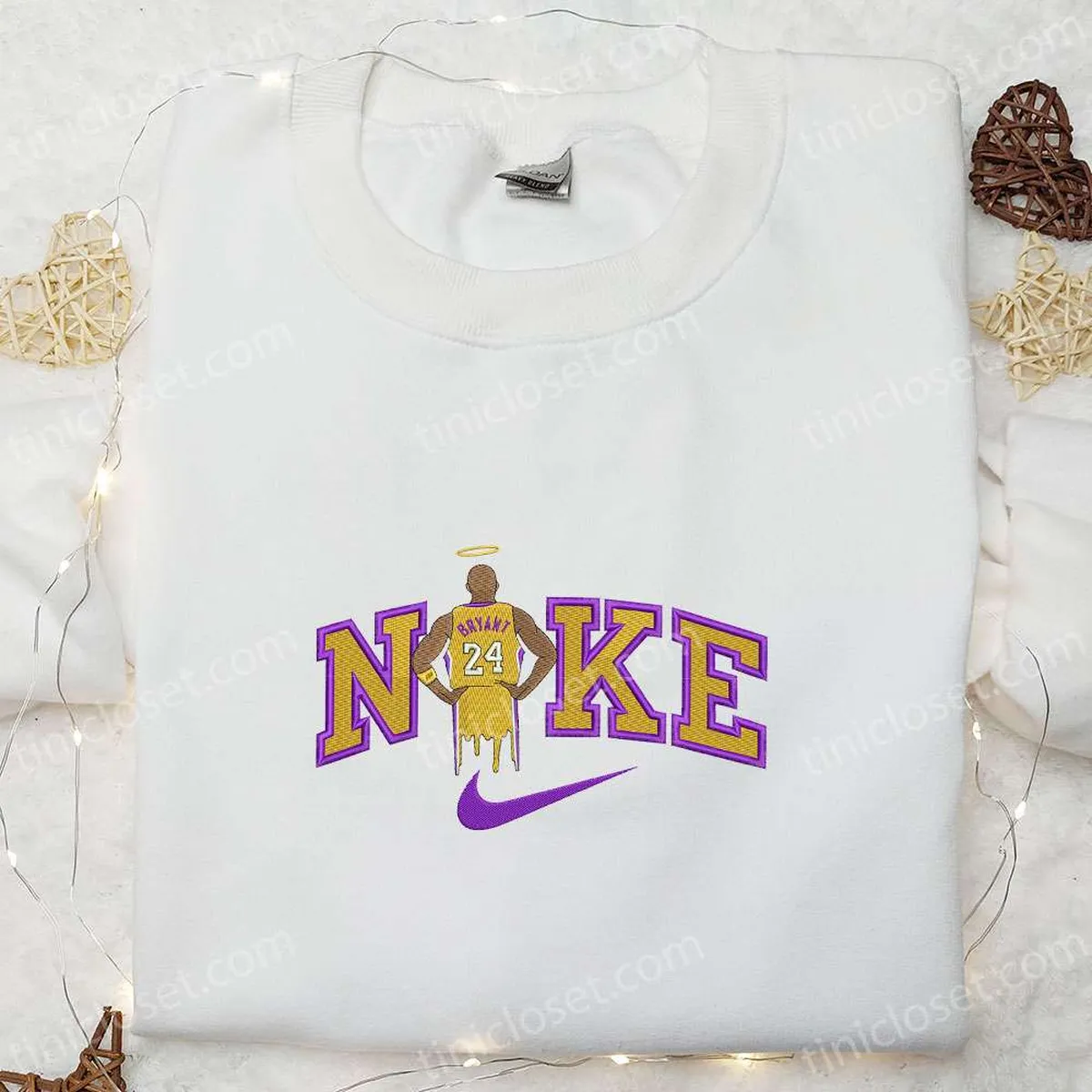 Kobe Bryant x Nike Embroidered Shirt, Sports Embroidered Hoodie, Celebrity Embroidered Sweatshirt