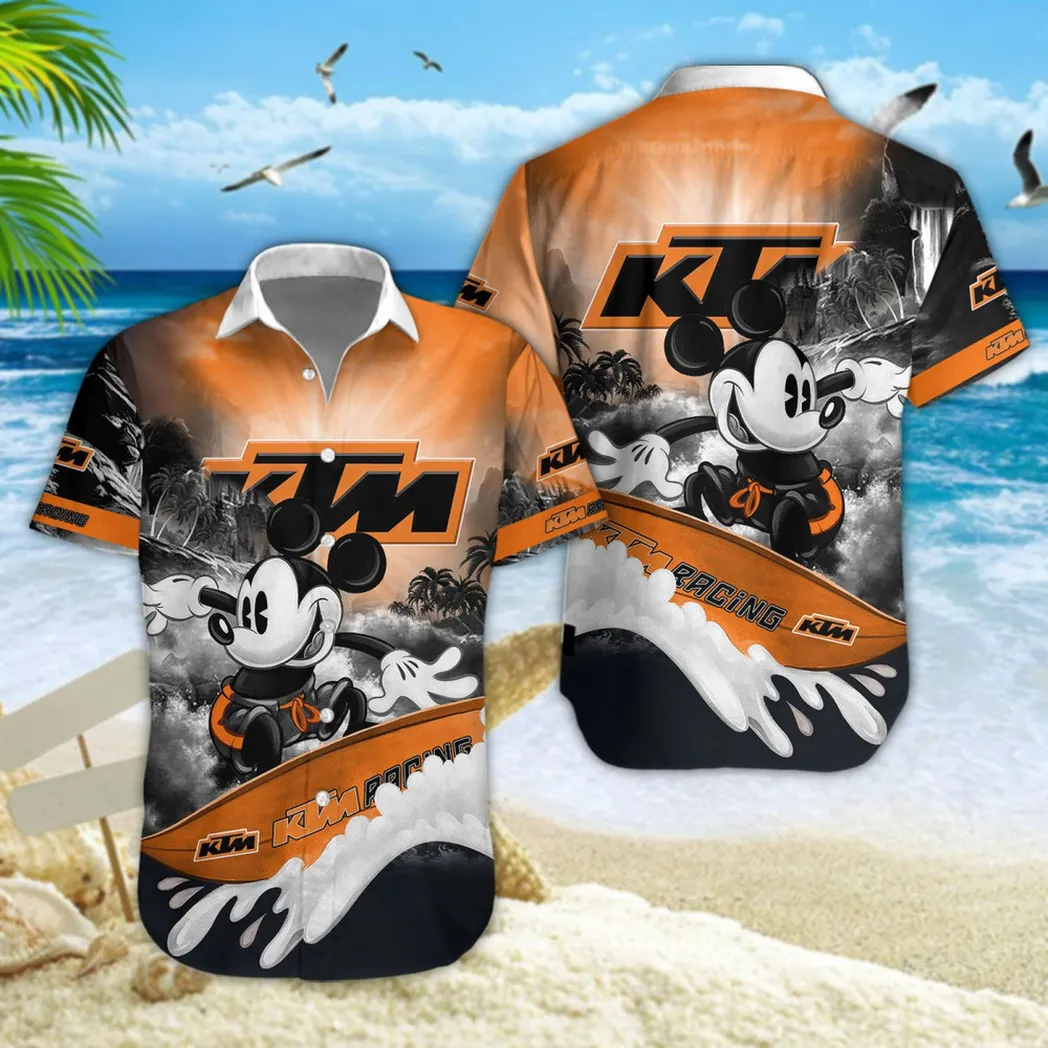 KTM Racing Hawaiian Shirt Style Classic Oversized Hawaiian