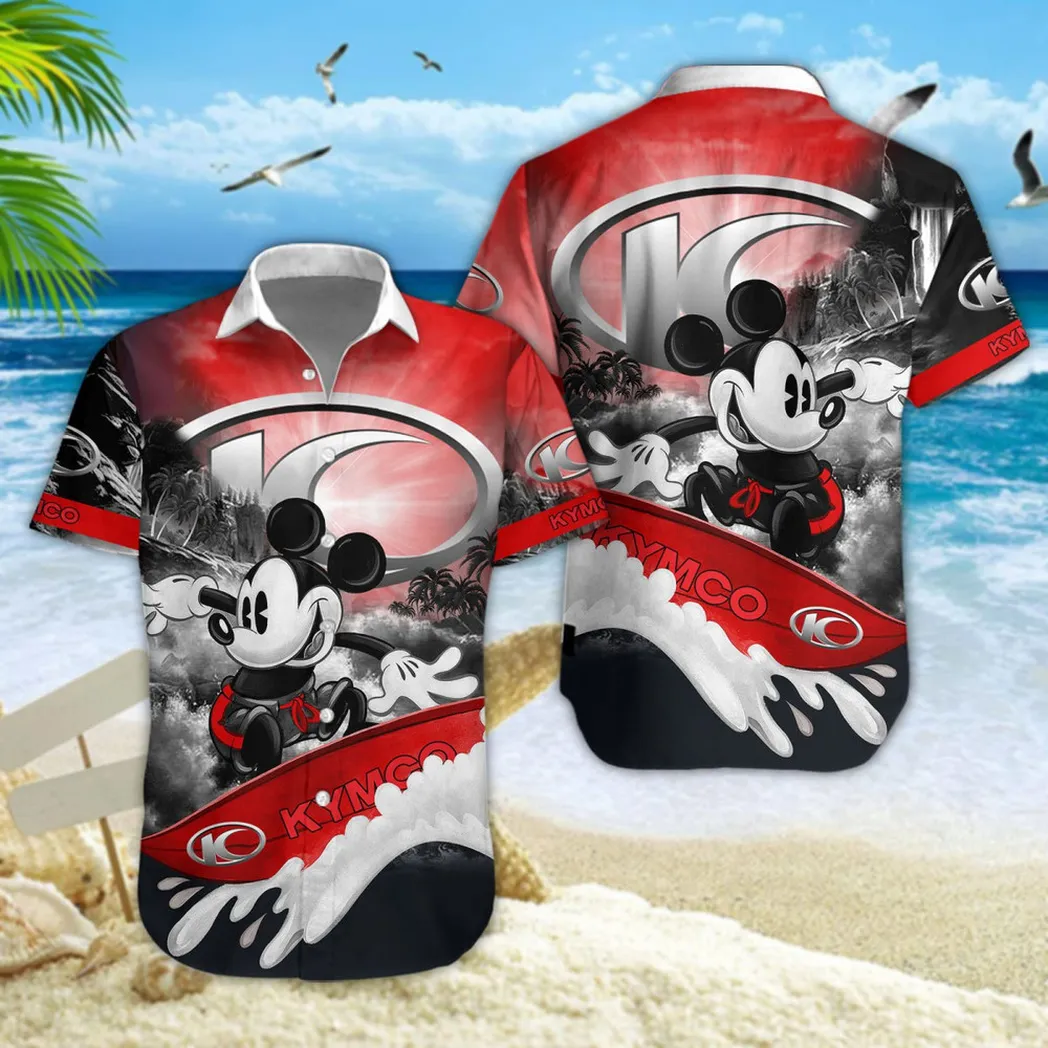 Kymco Motorcycles Hawaiian Shirt Style Classic Oversized Hawaiian